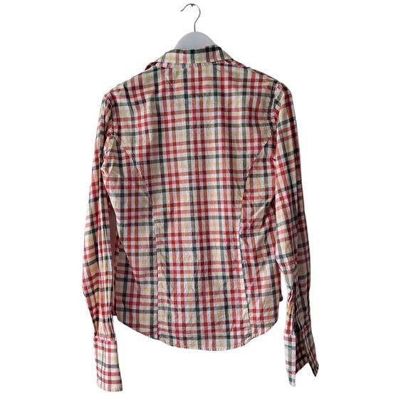 Daniele Alessandrini Bundle of 2 Gingham Plaid Button Up Shirts Womens S & M - Picture 2 of 16